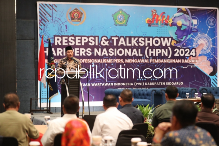 Hadiri Puncak HPN PWI Sidoarjo, Plt Bupati Sidoarjo Siap Terima Kritik Membangun dari&nbsp;Media