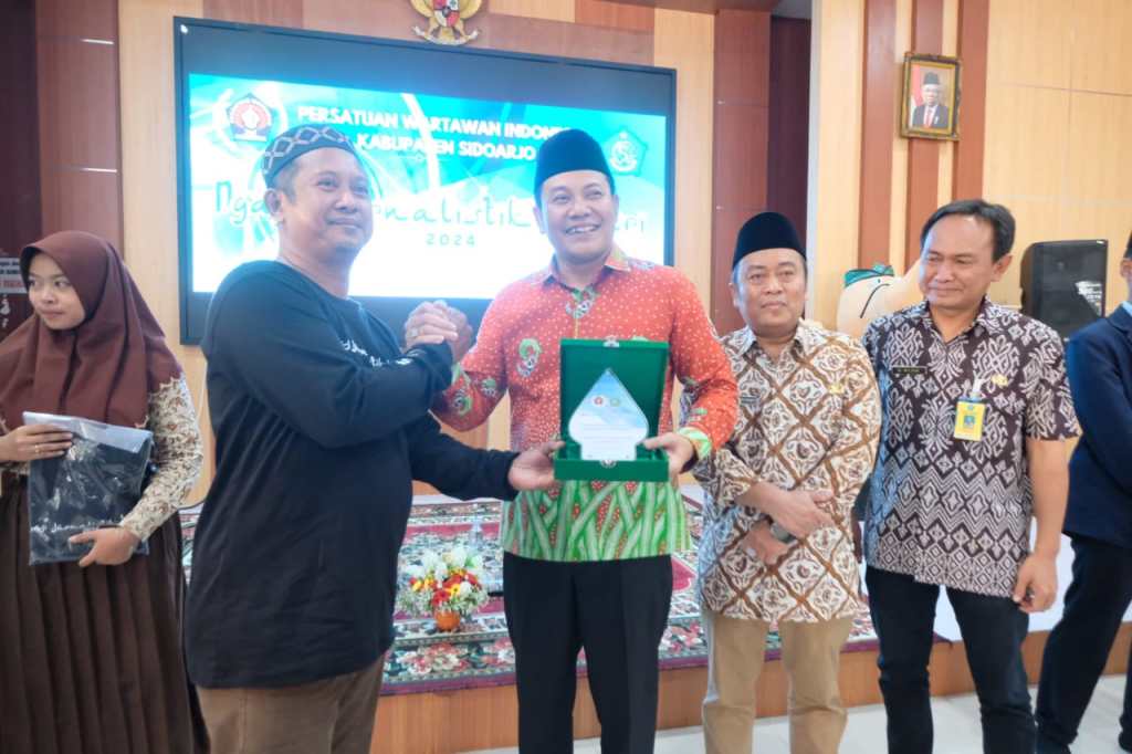 Tingkatkan Literasi Pelajar, Ratusan Santri Antusias Ikut Ngaji Jurnalistik Bersama PWI&nbsp;Sidoarjo