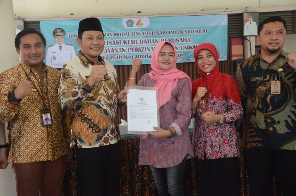 Plt Bupati Sidoarjo Terus Gencarkan Kemudahan Perizinan NIB, SPP-IRT dan Sertifikat Halal Bagi UMKM